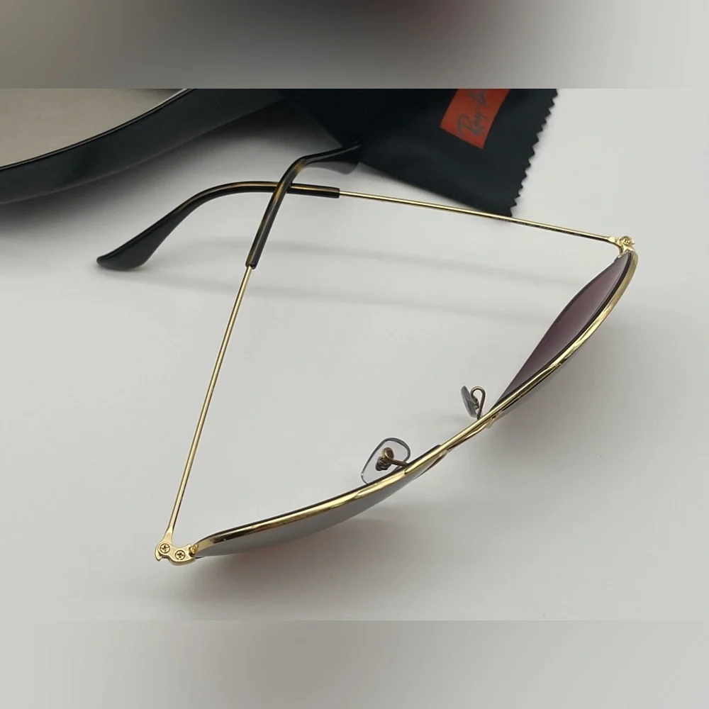 Authentic Ray Ban Aviator Brown Sunglasses - Picture 5 of 15